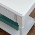 thumbnail image 3 of Leick Home Coastal Notions Table de Nuit en Bois Orchidée, Blanc, 3 of 11