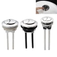 thumbnail image 3 of Round Dual Flush Toilet Tank Button Flush Toilet Tank Valve Bathroom Accessories, 3 of 9