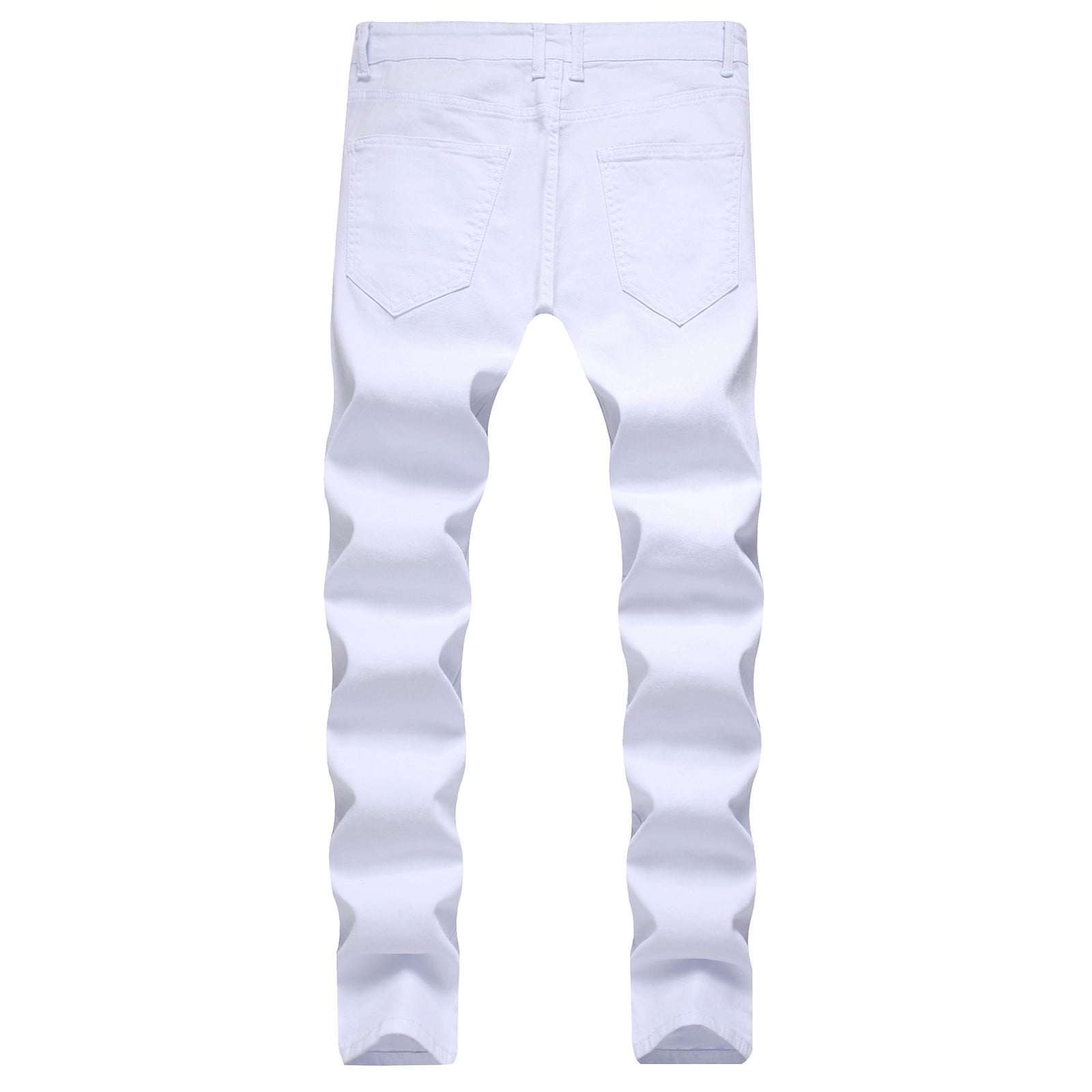 Daqian Sweat Pants for Men Men's New Tight-fitting Ripped Straight