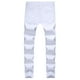 thumbnail image 3 of Pantalones de Mezclilla de Motocicleta Elásticos de Hip-Hop Rectos Rasgados Nuevos Ajustados Para Hombres Odeerbi ODB-6, 3 of 3