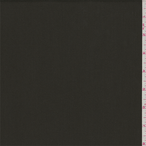 Dark Olive Green Polyester Gabardine, Fabric Sold By the Yard