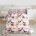 thumbnail image 2 of Feelyou Funny Cute Ghost Bedding Comforter Set for Kids, Rustic Groovy Floral Twin Comforter Sets, Halloween Bat Pumpkin Reversible Bedding Set, Microfiber Bedroom Decor, 2pcs, 2 of 8