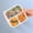 Pink, variant on Snackle Box Container 3 Compartment Food Storage Container, Airtight Leakproof Meal Prep Box with Divided Sections for Kitchen and Travel Use Lunchable Containers Lunchable Snack Containers