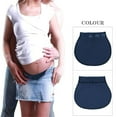 thumbnail image 2 of Maternity Pregnancy Waistband Belt Adjustable Waist Extender Button (Blue), 2 of 5