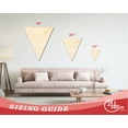 thumbnail image 3 of Unfinished Wood Triangle Bunting Shape - Craft - up to 46" DIY 12" / 1/2", 3 of 3