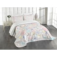 thumbnail image 3 of Ambesonne Pastel Quilted Bedspread Set 3 Pcs, Colorful Vivid, Queen Size, Multicolor, 3 of 5