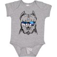 thumbnail image 3 of Inktastic Pitbull Sketch Portrait with Sunglasses Boys or Girls Baby Bodysuit, 3 of 5