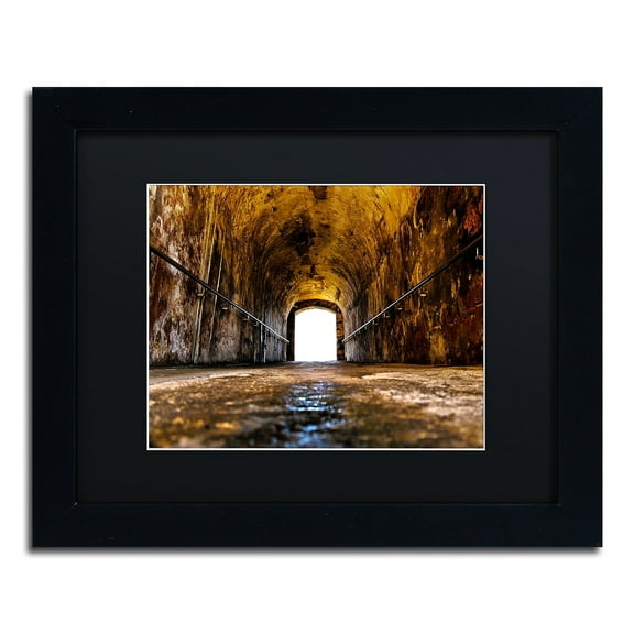 Trademark Fine Art "Castillo de San Felipe del Morro 13" Canvas Art by CATeyes, Black Matte, Black Frame