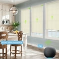 thumbnail image 2 of Yoolax Motorized Smart Shade with Remote Control Electric Half-Shading Roller Cordless Window Blind(80% Shading Off-white,24"W x 72"H), 2 of 6
