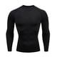 thumbnail image 5 of Wartleves Camiseta larga de compresión para hombre para correr, camisetas deportivas de entrenamiento de secado rápido. EE. UU., 5 of 7