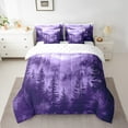 thumbnail image 2 of Erosebridal Botanical Plants Bedding Sets King Size,Smoky Jungle Bed in a Bag King size,Purple Woodland Bedding King Size,Breathable Teens Bedroom Decor,7-Piece, 2 of 6