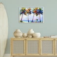 thumbnail image 3 of Stupell Industries Palm Trees in Sun Warmth Landscape Painting White Framed Art Print Wall Art, 30 x 20, 3 of 10