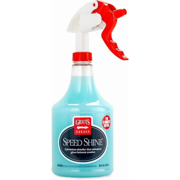 ge Speed Shine for Car Detailing, Quick Detailer for All Exterior Surfaces, Trim and heels, Provides a Glossy Finish, 11146, 35 oz