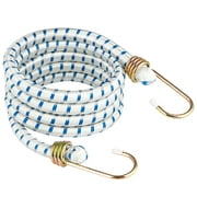 Rampro 12 Pack 72" Long Bungee Cords Set with Galvanized Steel Hooks  Heavy-Duty Variety Pack of Thick Straps