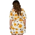 thumbnail image 3 of Vestido recto talla extra, modelo 0900 (Flor amarilla) amarillo 38 Roman Fashion Vestido extra 0900, 3 of 6