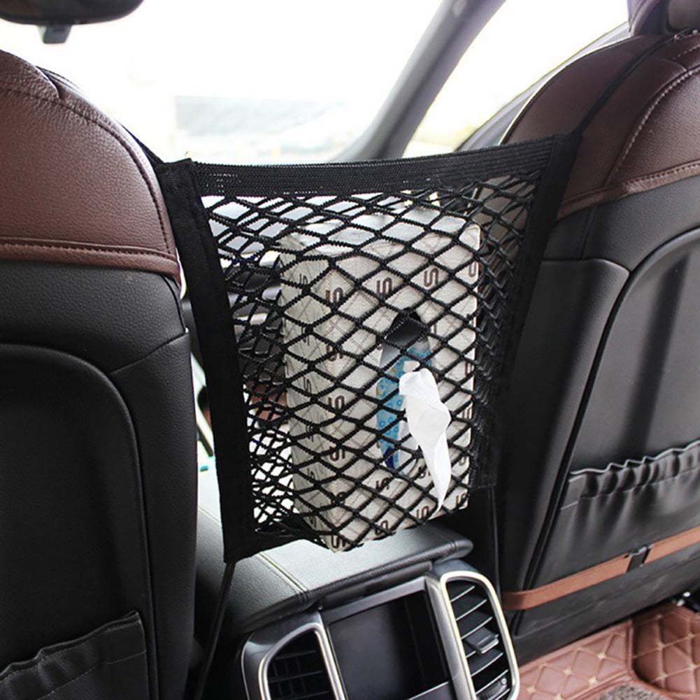 Car Seat Side Back Mesh Organizer Storage Cargo Net Pocket Luggage Hook Pouch G 
