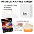 thumbnail image 5 of MISUMISO Acrylic Paint Kit for Beginners, 24 Colors Art Set with Canvas, Brushes & Easel, 5 of 7