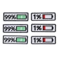 thumbnail image 2 of Mgaxyff 6Pcs Iron On Patches Battery Design Safe Nontoxic Durable Cotton Wide Application Iron Patches For Shirt Jean Jacket,Jean Patches,Backpack Patches, 2 of 8