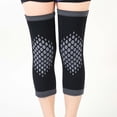 thumbnail image 2 of Warm Knee, Women Men Self-Heating Knee Pad, Brace Leg Knee, Wrap Stretchy Thermal Thick Knee, Self Heating Knee Sleeve Brace, Graphene Breathable Knee Pads, Warm Mugwort Knee Pads (Black-L), 2 of 5