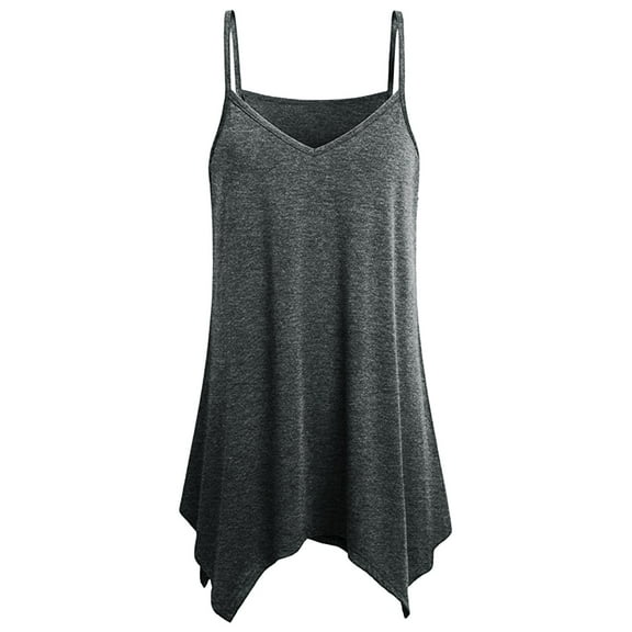 Summer Tops for Women Casual Wardrobe Top Cleavage Crop Top Tops for Women Workout Camp Stocking Sock Crop Athletic Camisole Sleeveless Cute Cropped Workout Womens Grey 5XL