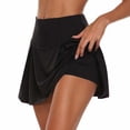 thumbnail image 1 of Falda deportiva de verano para mujer Gesoja, talla grande XXL, negra, 1 of 3