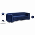 thumbnail image 6 of Meridian Furniture Julian Navy Velvet Sofa, 6 of 9