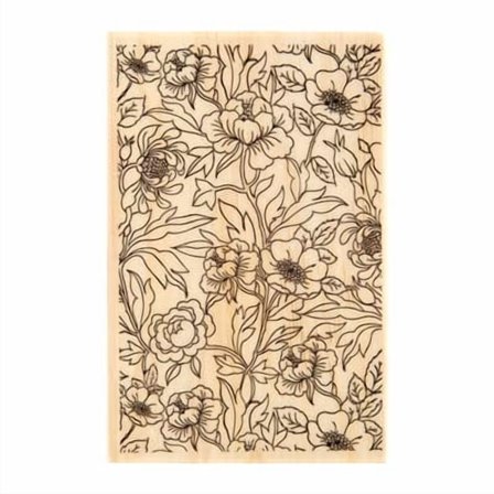 6 Pack: Flower & Foliage Wood Stamp by Recollections