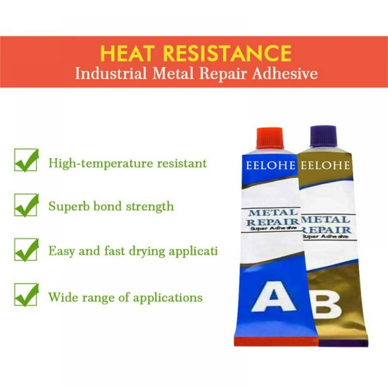 20 50 100g Industrial Metal Repair Glue Heat Resistance Cold Weld A&B  Adhesive