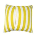 thumbnail image 2 of Cotton 1 Inch Stripe Decorative Throw Pillow/Sham Cushion Cover Yellow and White, 2 of 3