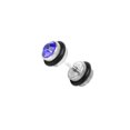 thumbnail image 1 of Cool Mens Earring Ear Stud Acero Inoxidable Blue CZ Crystal Fake Plug Fernando Pendientes, 1 of 8