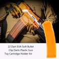 thumbnail image 2 of 22 dardos EVA Clip de bala suave dardos pistola de plástico soporte de cartucho de juguete (naranja), 2 of 9