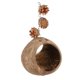 thumbnail image 5 of 46mm Rose Gold Nido de Pájaro de coco, nidos de cría de loros, columpio para pájaros, juguete colgante, casa para pájaros, 5 of 5
