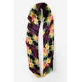 thumbnail image 2 of Bimba Black Geometric & Floral Pure Silk Printed Head Bandanas Summer Neck Wrap Scarf 40 x 40 Inches, 2 of 6
