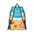 thumbnail image 2 of Bixox Hello Summer1 Printing Canvas Backpack Lightweight Casual Travel Backpack School Backpack Fits 15.6 Inch Notebook, 2 of 5