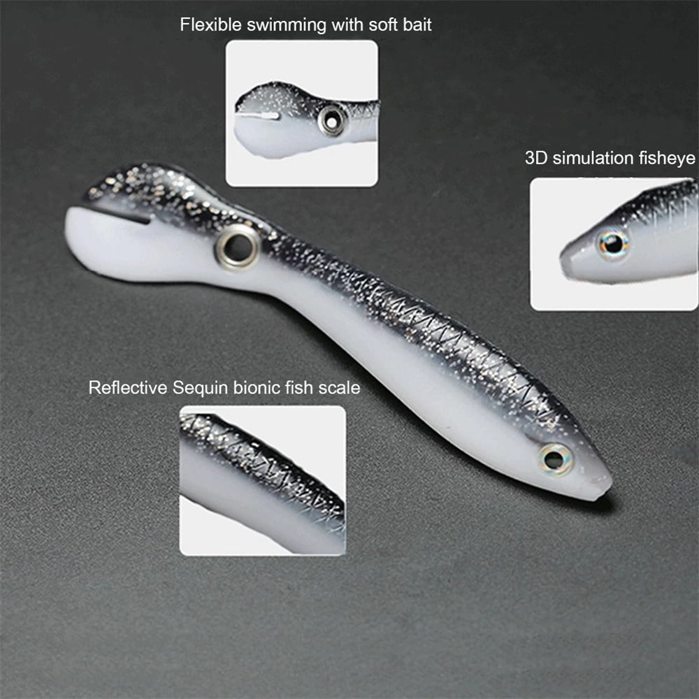 10cm Soft Bionic Plastic Fishing Baits Lure Artificial Plastic Crankbait Wobbler
