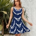 thumbnail image 7 of United States Air Force Logo, White Graphic Dress Summer Street Style Dresses Female Sleeveless Printed Sundress, 7 of 7