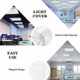 thumbnail image 4 of Blue Green Eucalyptus Fluorescent Light Covers for Ceiling Lights 4x2 feet,4 Pack Magnetic Light Filters for Classroom,Sage Gradient Leaves Butterfly Fluorescent Light Shade Panel for Office School, 4 of 9