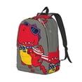 thumbnail image 2 of Balery Dinosaur Super Hero Cartoon Vintage Canvas Backpack for Men and Women - Large Capacity, Durable Travel Laptop Bag for School, Work, Hiking, and Outdoor Activities, 2 of 7