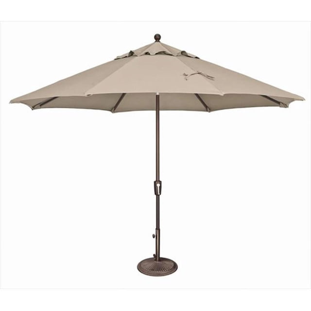 SimplyShade Parasol de Marché Inclinable Octogonal Catalina 11 Pieds Beige