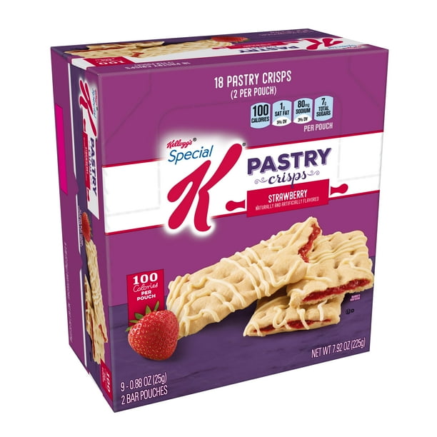 Kellogg's Special K, Pastry Crisps, Strawberry, 7.92 Oz, 18 Ct