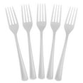 thumbnail image 2 of Exquisite 50 Count White Plastic Heavy-Duty Disposable Forks (1 Pack), 2 of 9