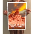 thumbnail image 4 of Valley of Fire State Park Vintage Travel Poster / Postcard WPA Style Retro Art Print Nevada, 4 of 4