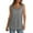 Gray, variant on ZQGJB Womens Tank Tops Summer Loose Sleeveless Solid Color Basic Workout Tees Tops Ribbed Trim Scoop Neck Curved Hem 2024 Tunic Blouse Green S