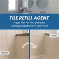 thumbnail image 2 of Tile Grout Repair, Heavy-Duty White Grout Filler Repairs Renews Tubes, Grout Sealer for Bathroom Shower Kitchen Floor Tile, Fast Drying Tile Grout Paint, Restore and Renew Tile Joints Grout Line, 2 of 8