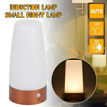 

Wireless Indoor LED Circular Night Light Desk Table Lamp Motion Sensor Bedside Lamp Gift(Battery Operated)