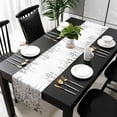 thumbnail image 3 of Eucalyptus Grey Table Runner 36 Inches Long, Farmhouse Leaves Summer Spring Leaf Kitchen Coffee Dining Table Decoration for Home Party Birthday Wedding Home Decor 13x36 Inches, 3 of 8
