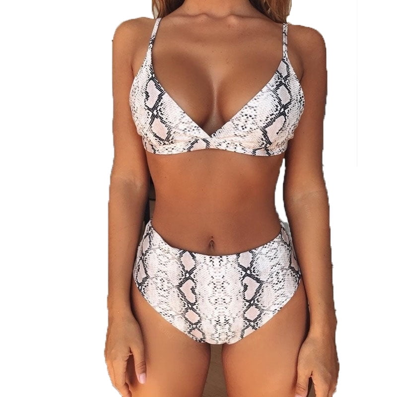 leopard two piece bathing suit