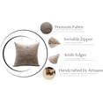 thumbnail image 3 of Hand Block Printed Pure Linen Cushion Covers By Fabdivine, 22X22, Throw Pillowcase Cushion Cover with Zipper for Sofa, Couch, Home Décor, Outdoor, Farmhouse, Living Room, Nayaab, 3 of 8