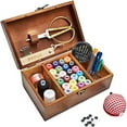 thumbnail image 1 of Sewing Kit  Wooden Sewing Basket with Accessories  Sewing Box with Sewing Kit Accessories for Home Repair Tool Set for Beginners, 1 of 5