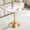 White Gold-23.6 inch, variant on Small Round Dining Table, 23.6" Kitchen Table for 2 People, Modern MDF Top & Pedestal Base, Wood Tulip Table for Small Space Apartment